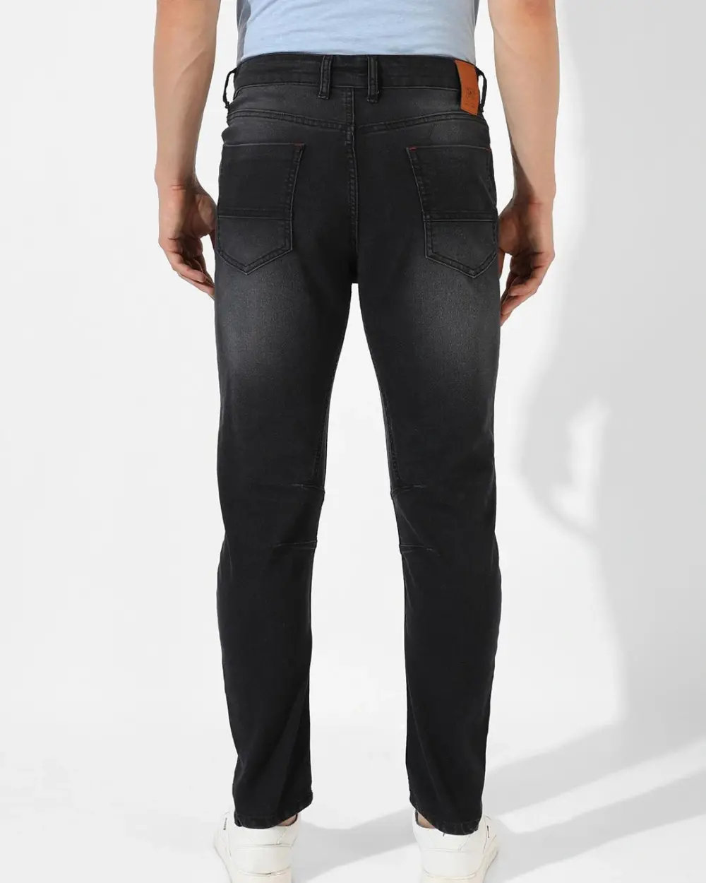 Black Washed Jeans For Men - Image 2