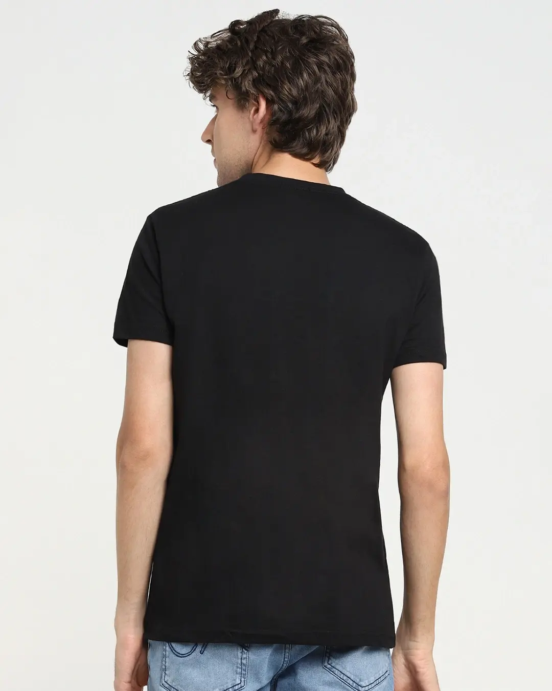 Regular Fit Black Relax T-Shirt For Men – Buzz Shop