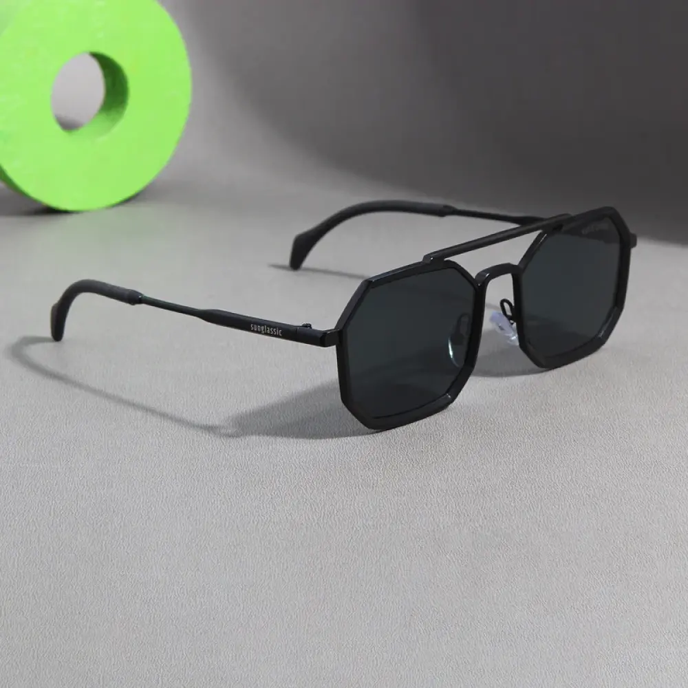 Full Black Edition Octagon Sunglasses – Buzz Shop