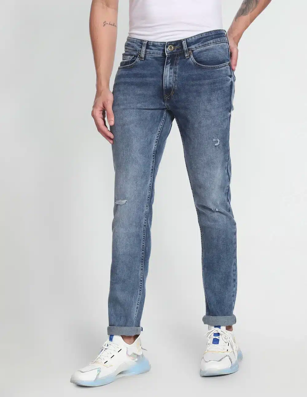 Mid Rise Skinny Fit Jeans For Men - Image 2