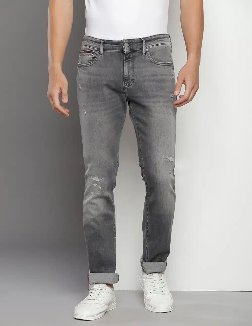 Stonewashed Scanton Slim Fit Jeans For Men