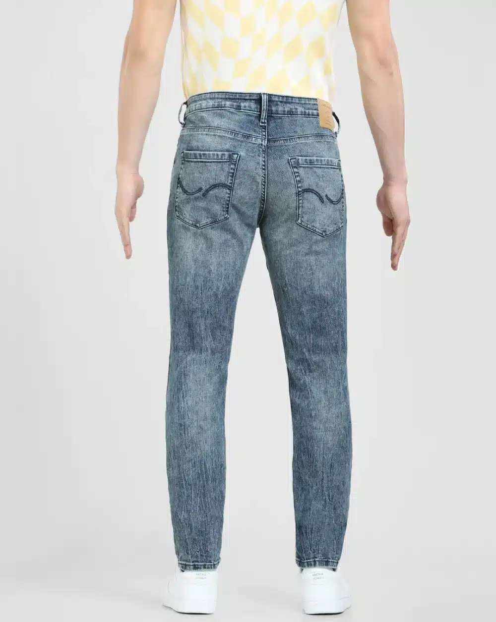 Blue Low Rise Washed Glenn Slim Jeans - Image 7