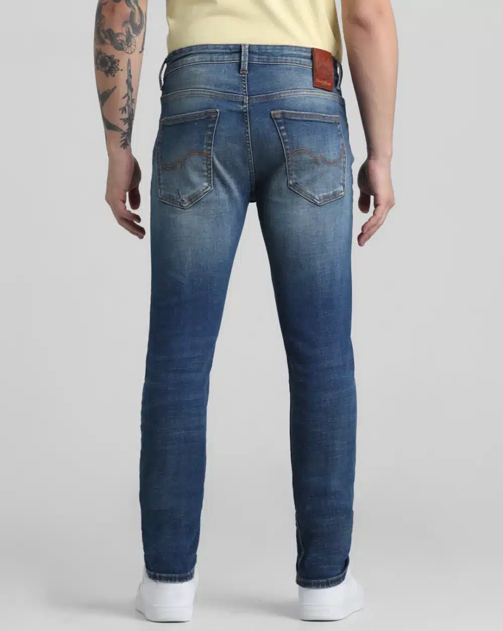 Dark Blue Low Rise Ben Skinny Jeans - Image 3