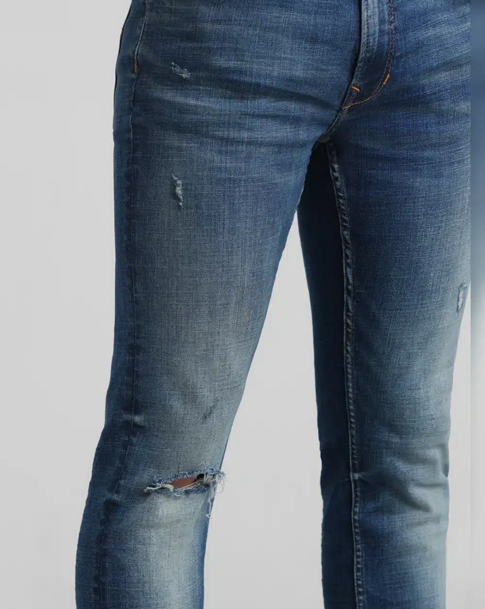 Dark Blue Low Rise Ben Skinny Jeans - Image 4