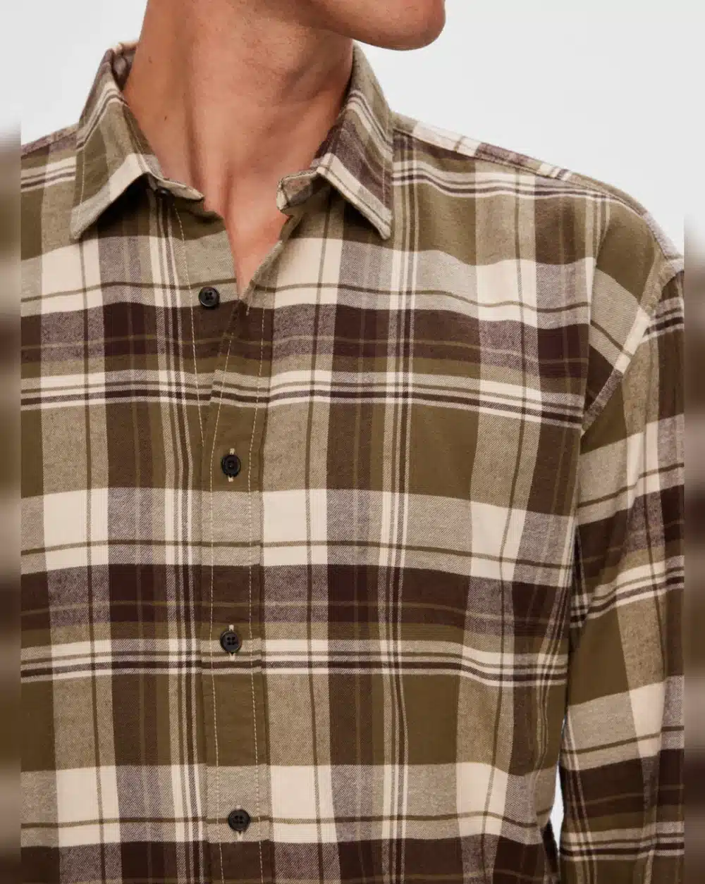 Green Check Print Full Sleeves Shirt - Image 3