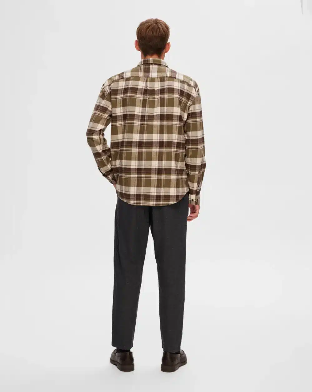 Green Check Print Full Sleeves Shirt - Image 4