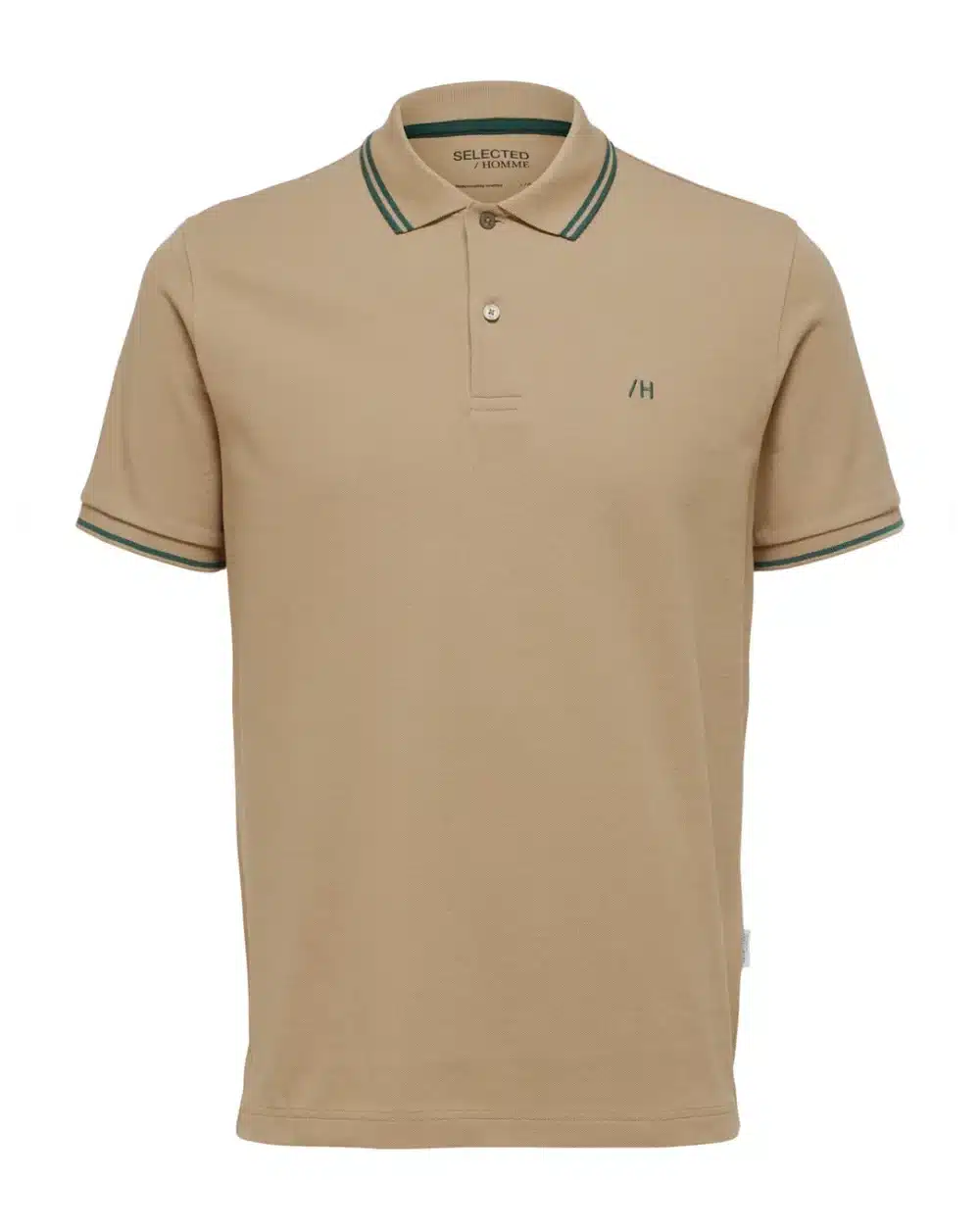 Brown Organic Cotton Polo T-Shirt For Men's - Image 6