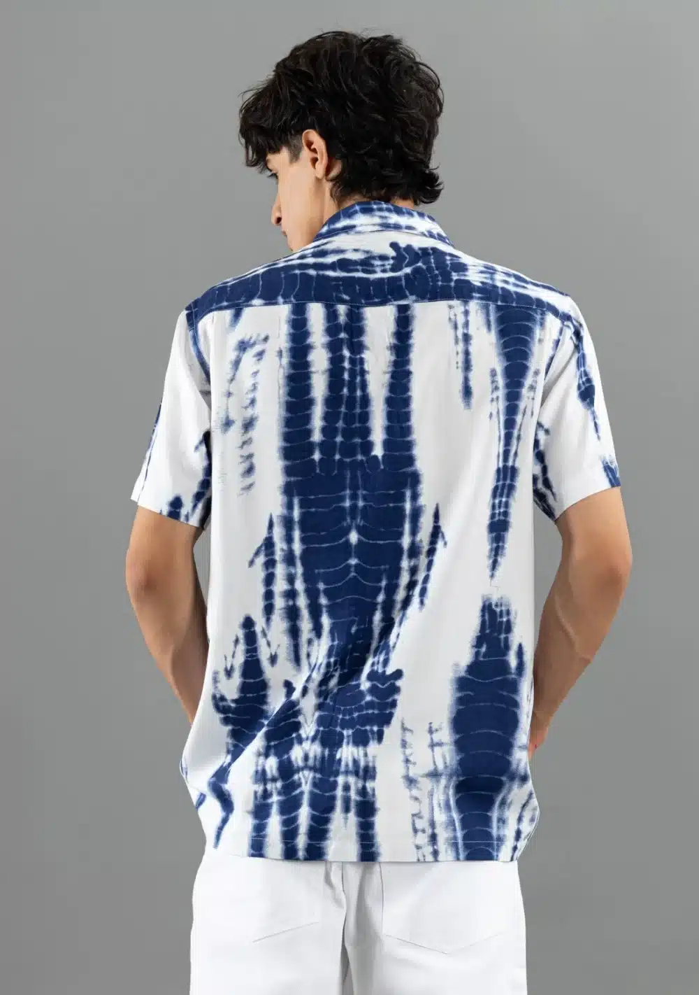 Tie and Dye Print Regular Fit Rhysley Men's Shirt - Image 5