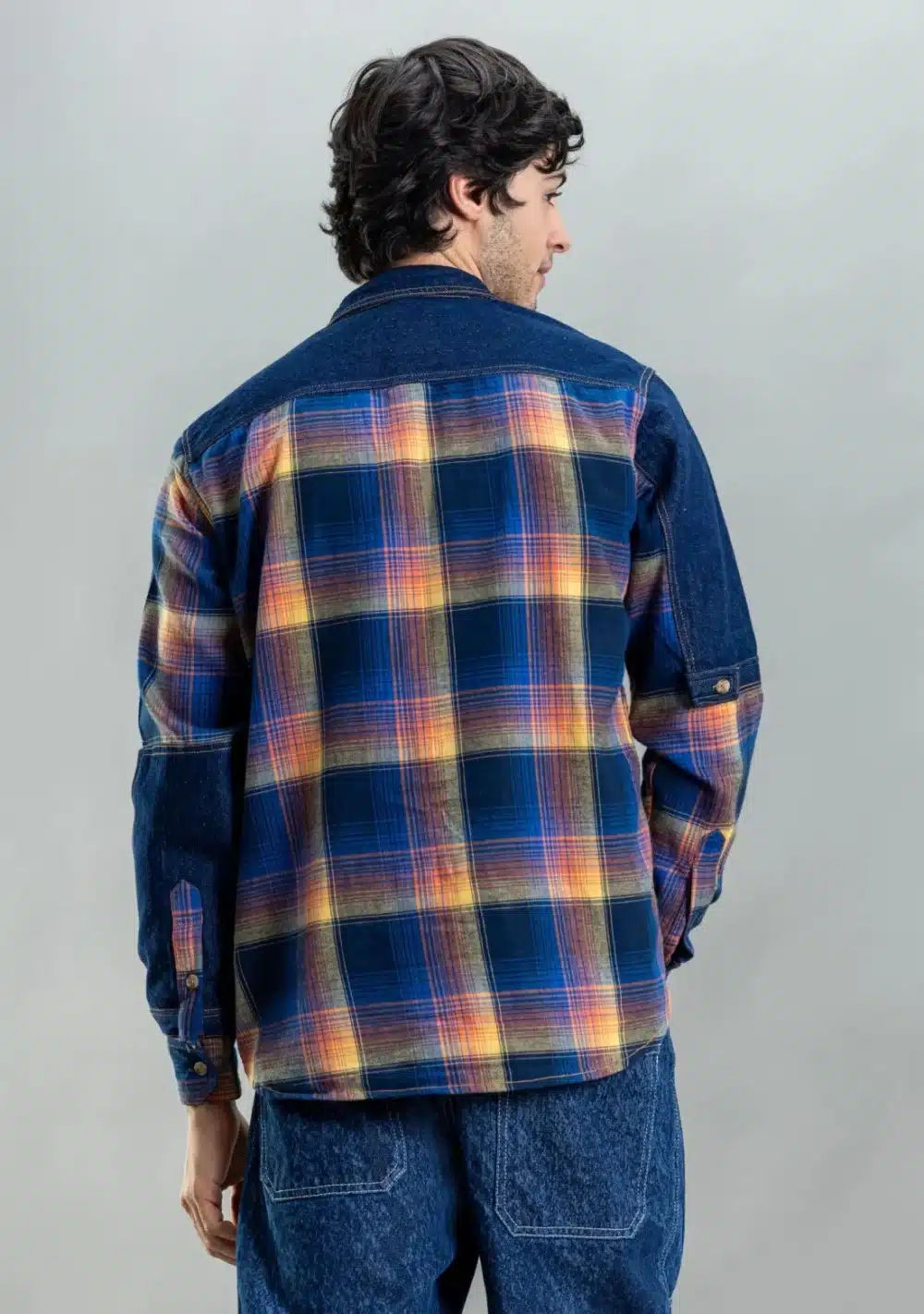 Multi Colour Regular Fit Rhysley Men's Cotton Check Shirt - Image 5