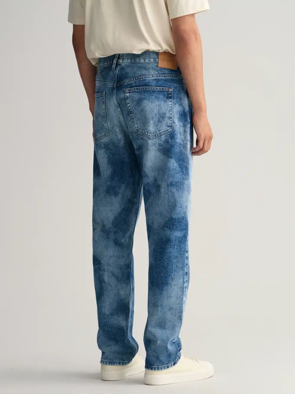 Men Bleached Heavy Fade Clean Look Pure Cotton Jeans - Image 4