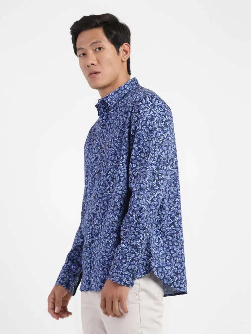 Men's All Over Print Spread Collar Shirt - Image 3