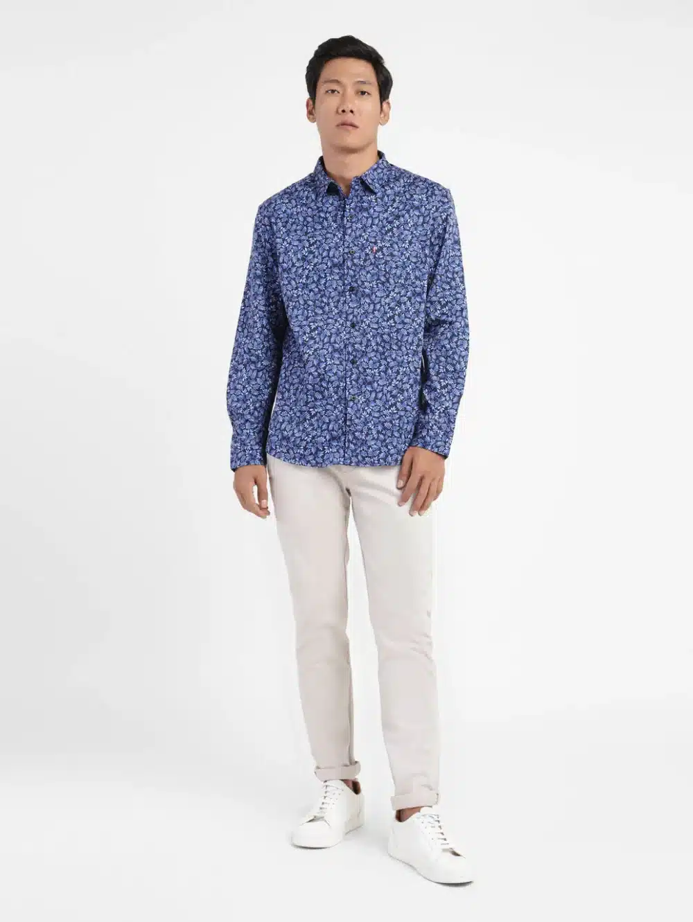 Men's All Over Print Spread Collar Shirt - Image 5