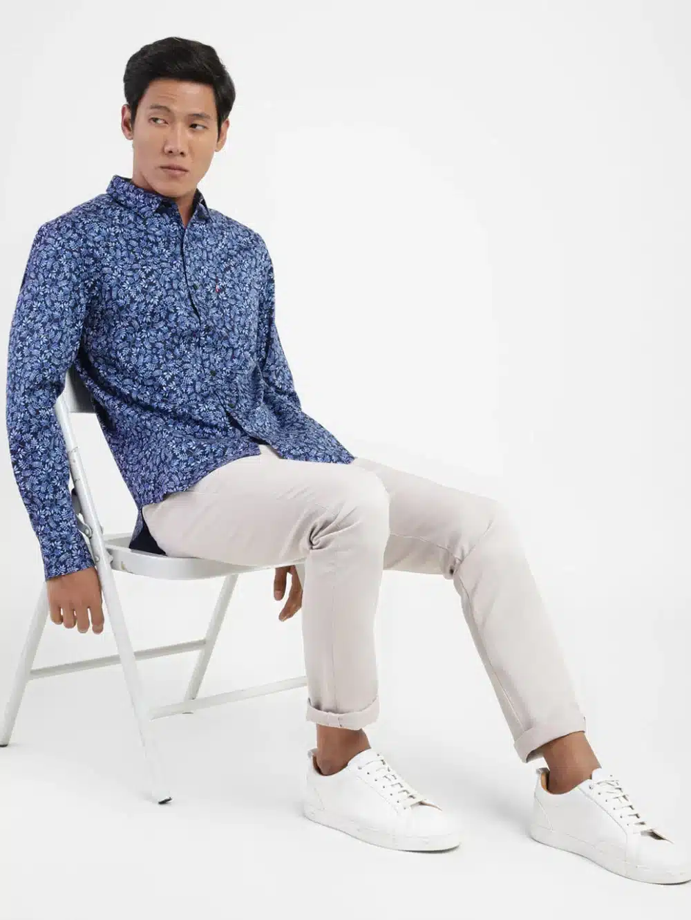 Men's All Over Print Spread Collar Shirt - Image 6