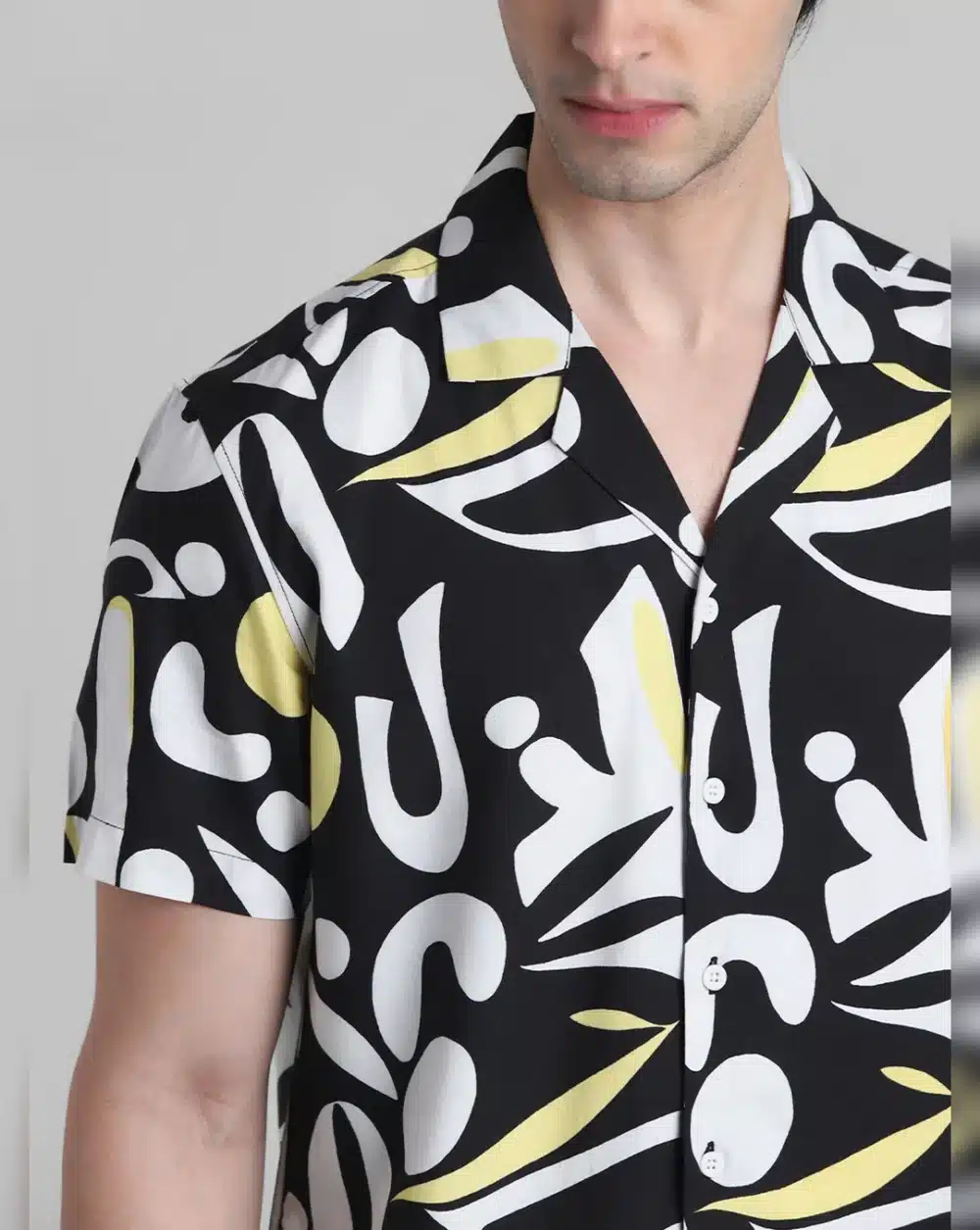 Black Print Shirt For Men - Image 5