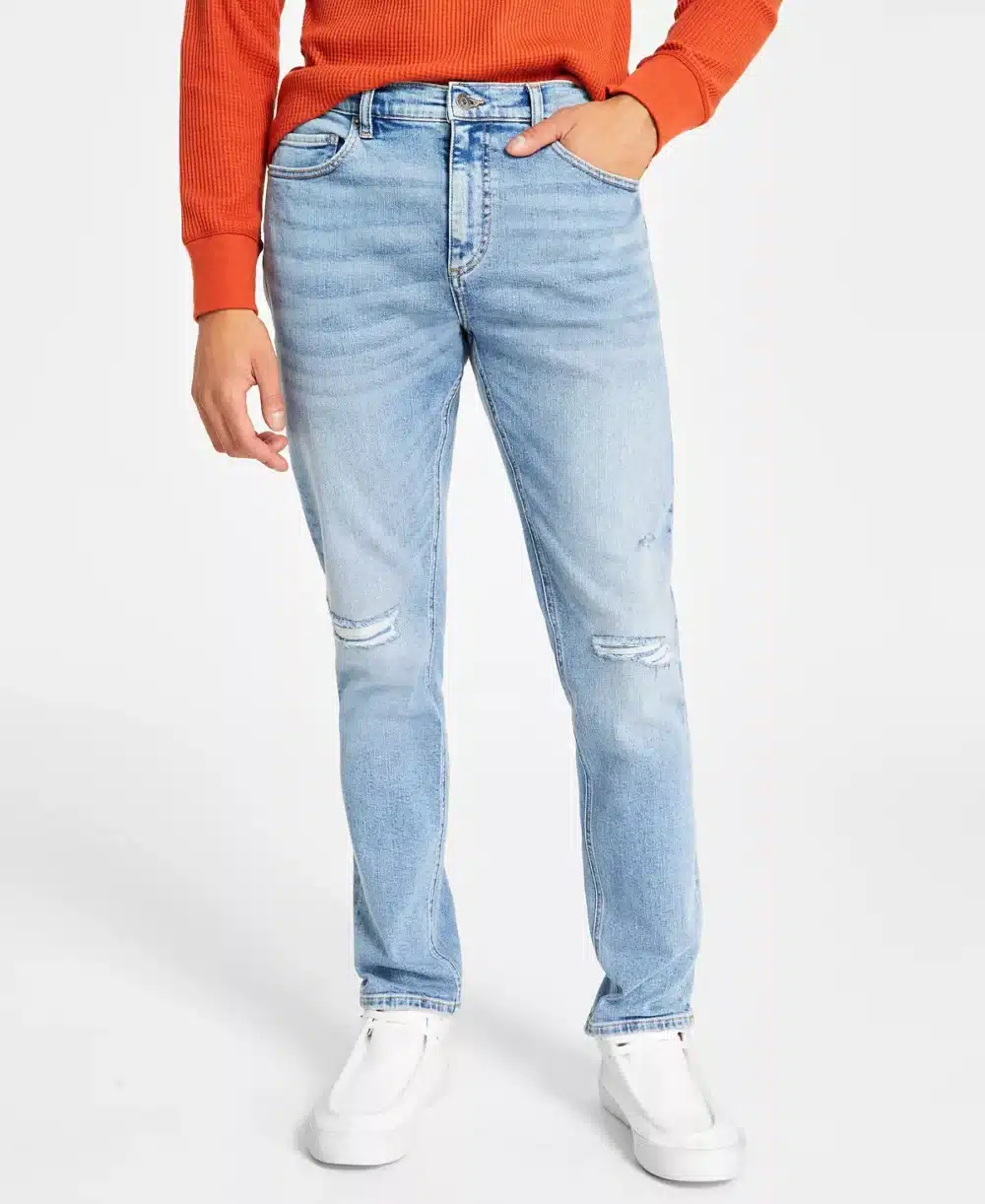 Men's Slim-Fit Destroyed Jeans