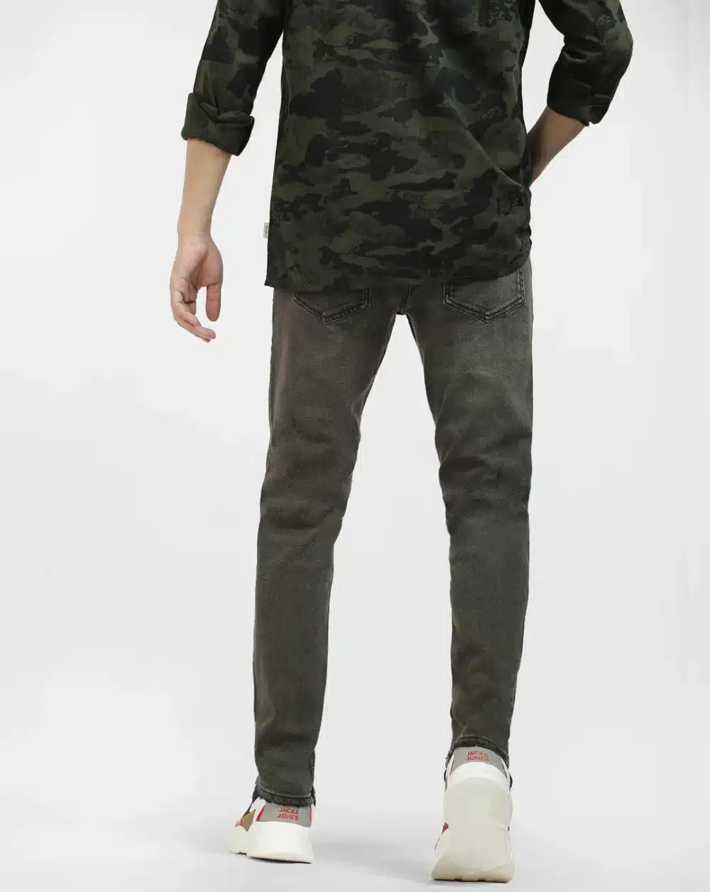 Black Low Rise Distressed Ben Skinny Jeans - Image 4