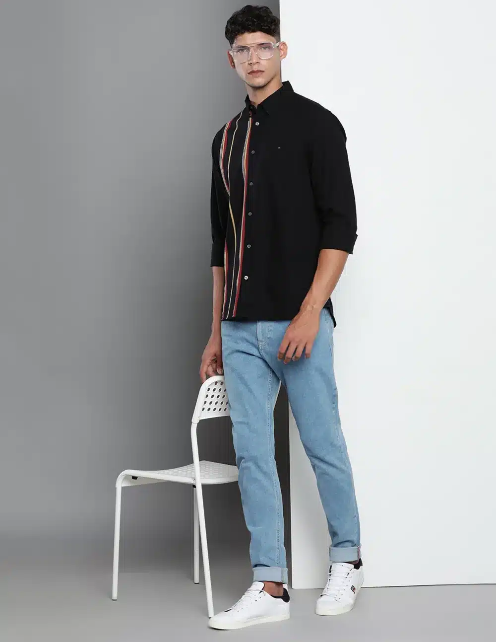 Vertical Striped Cotton Shirt - Image 3