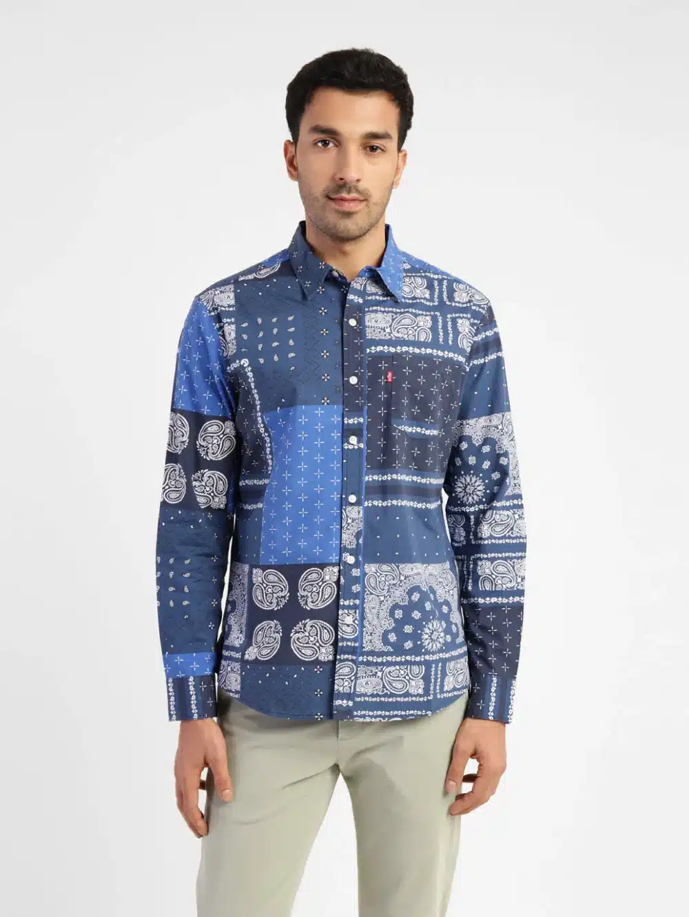 Men's Ethnic Motifs Slim Fit Shirt