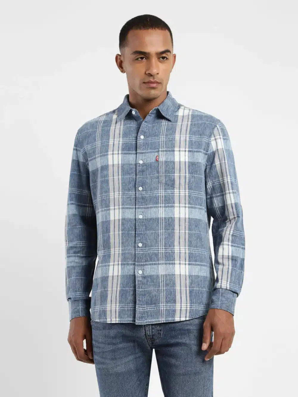 Men's Plaid Slim Fit Shirt