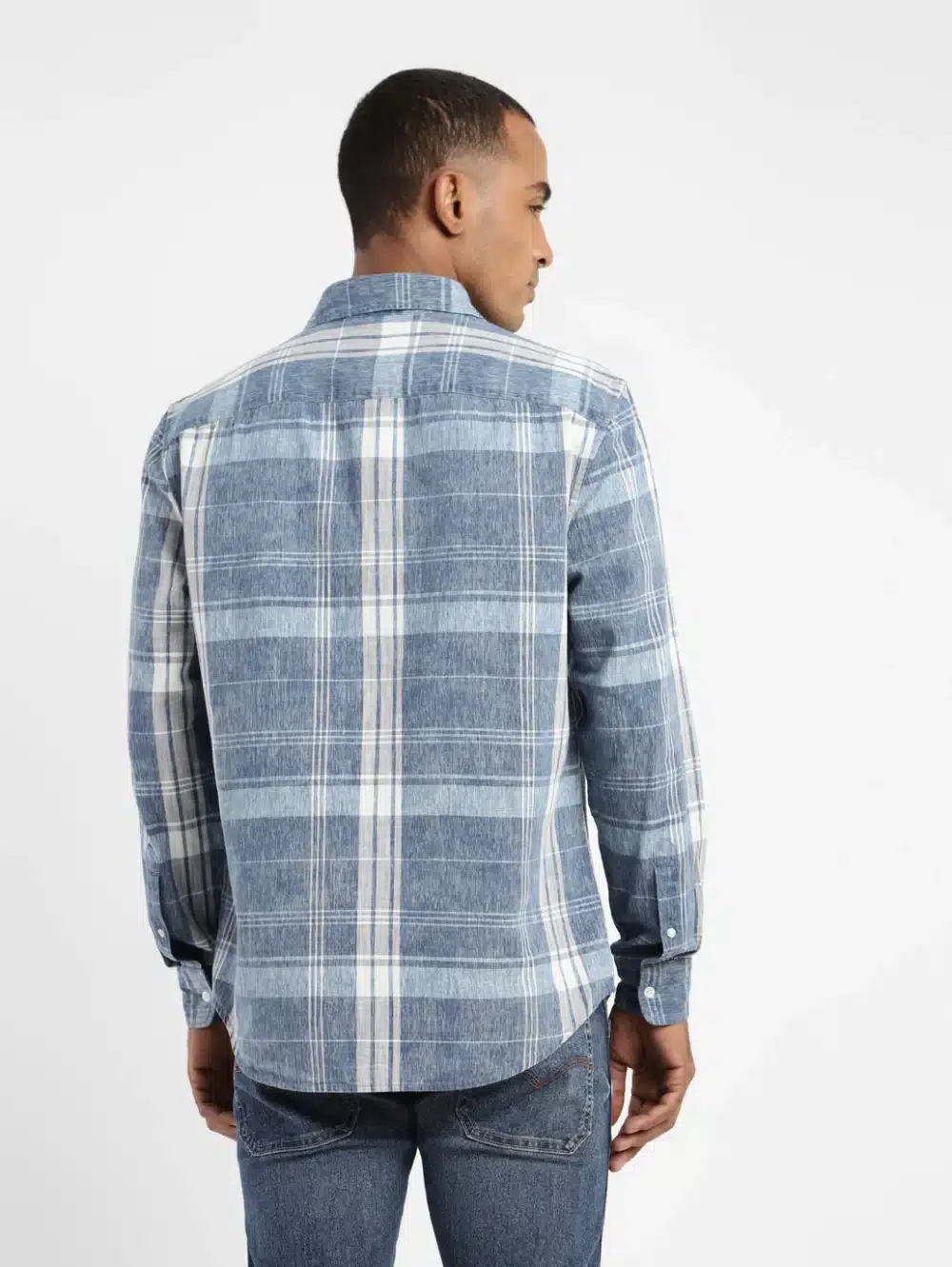 Men's Plaid Slim Fit Shirt - Image 3