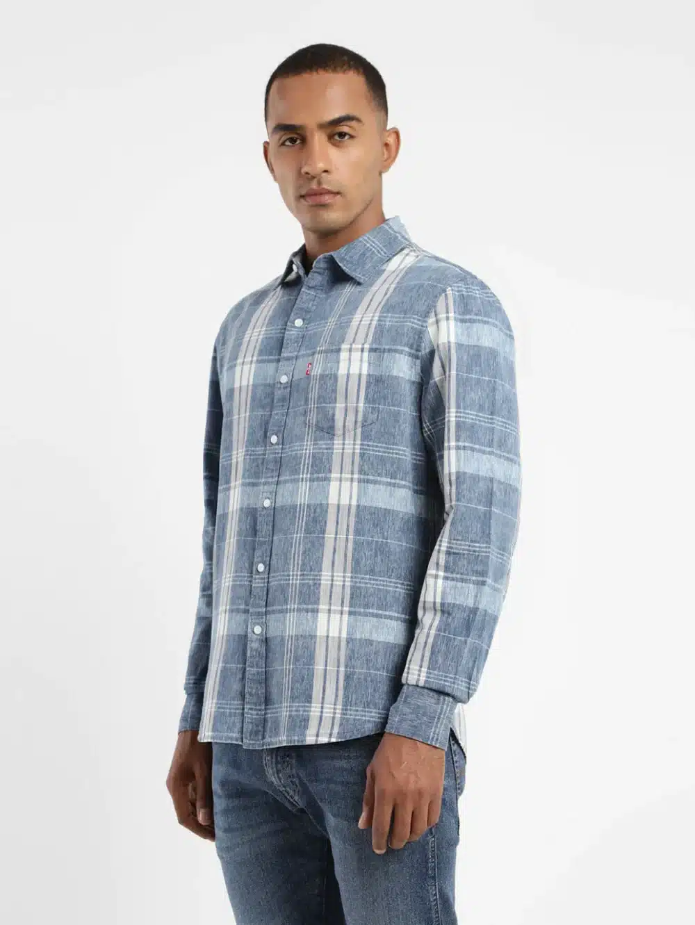 Men's Plaid Slim Fit Shirt - Image 4