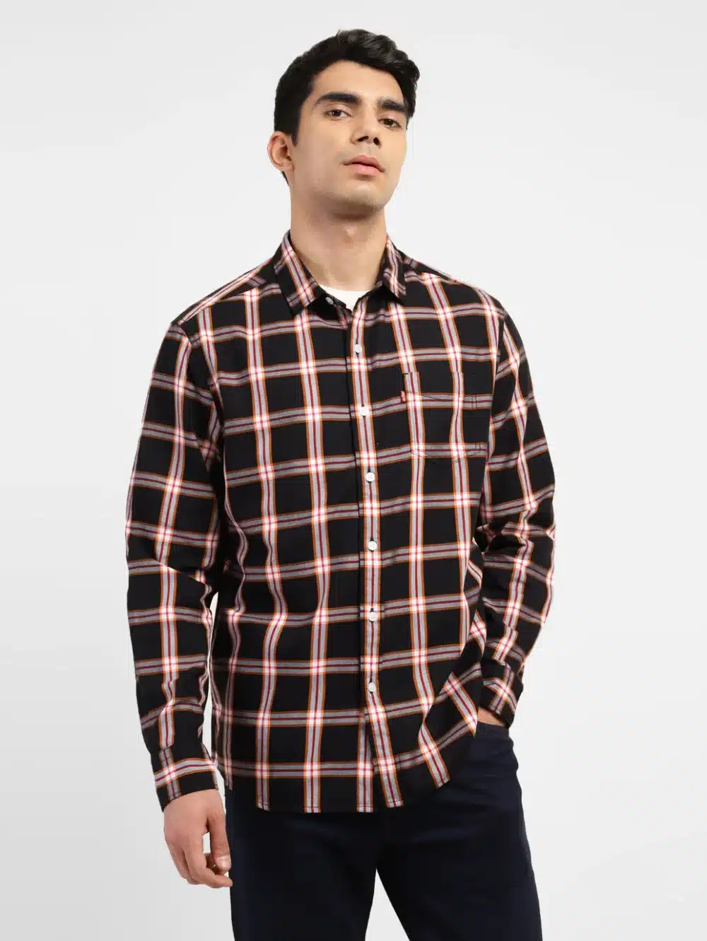 Men's Checkered Slim Fit Shirt