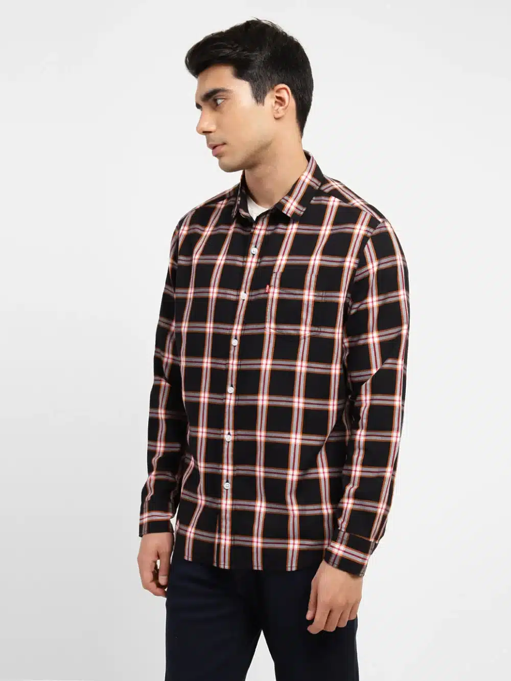 Men's Checkered Slim Fit Shirt - Image 4