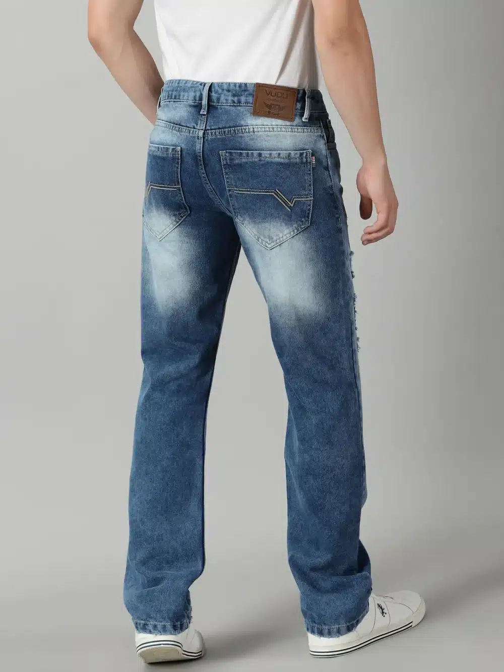 Traditional Design Fray Denim For Men - Image 4