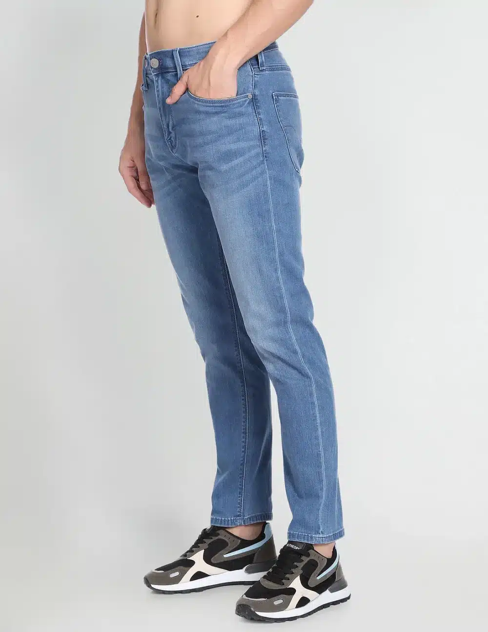 Mid Rise Slim Tapered Fit Jeans - Image 4