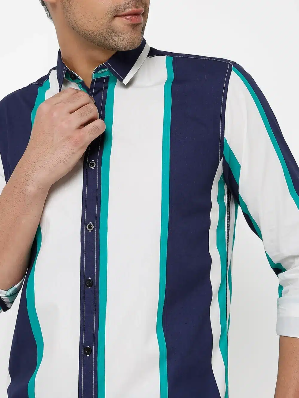 Men's S.det Stripe In Relaxed Fit Shirt - Image 4