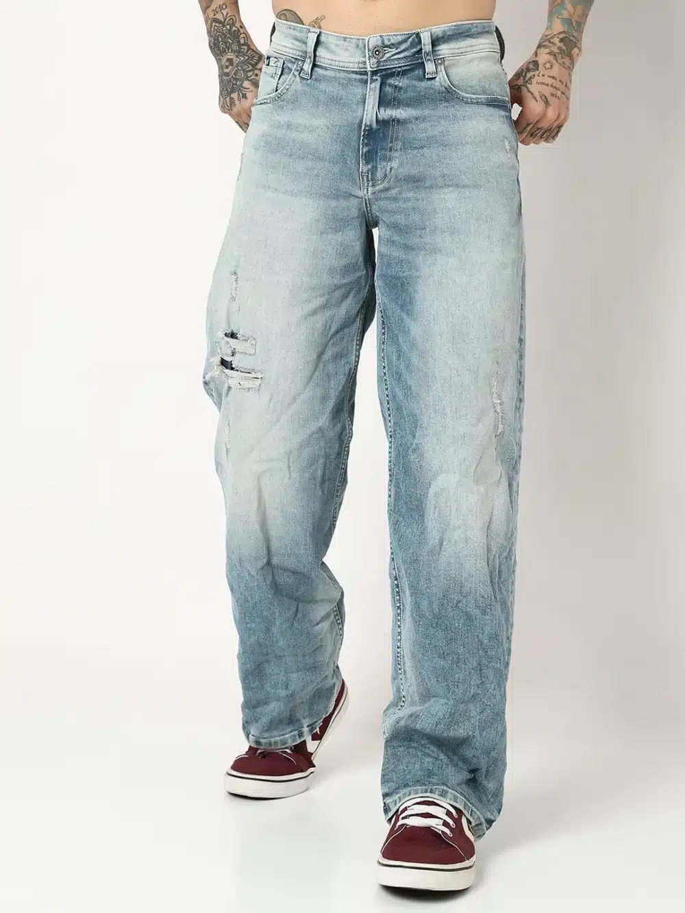 Men Flared Fit Mid Rise Jeans - Image 2