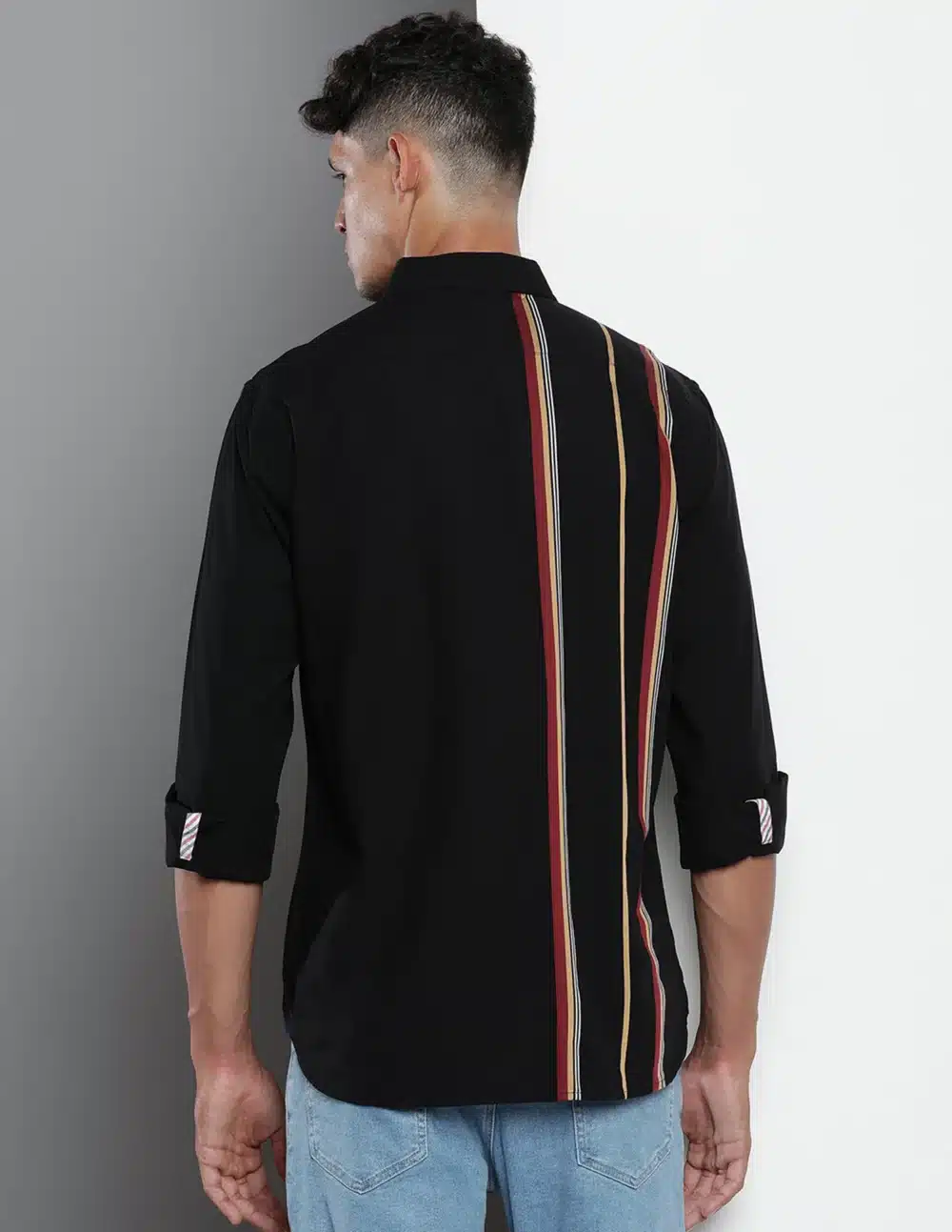 Vertical Striped Cotton Shirt - Image 5