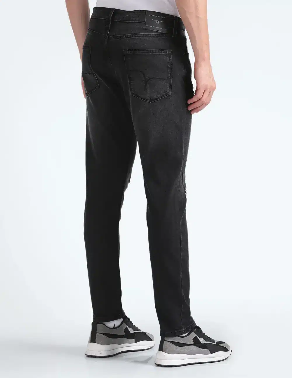 Slim Tapered Lightly Distressed Jeans - Image 5