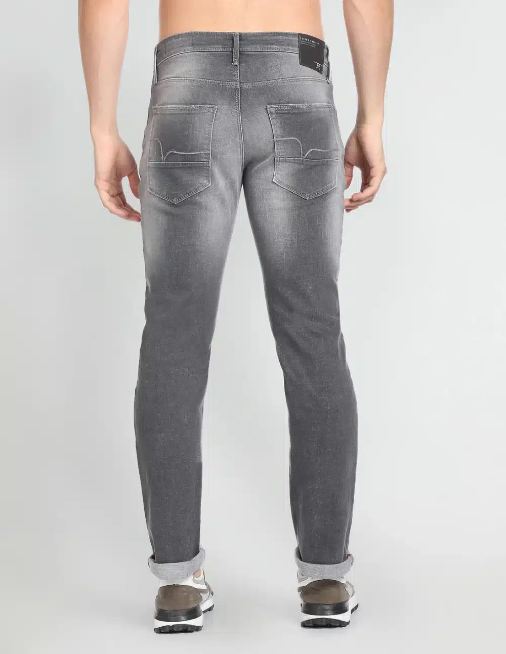 Slim Straight Fit Lightly Distressed Jeans - Image 6