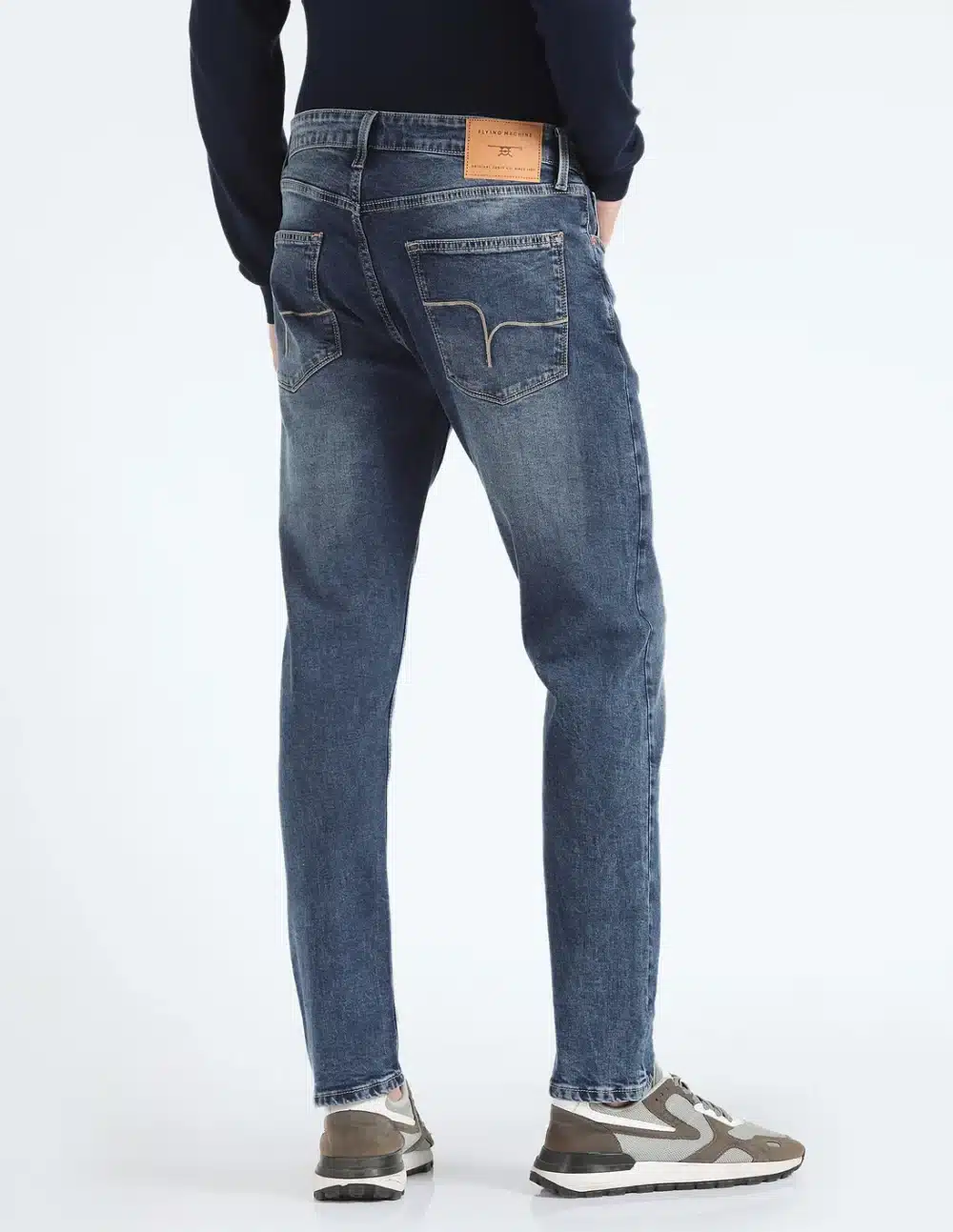 Men's Slim Tapered Distressed Jeans - Image 6