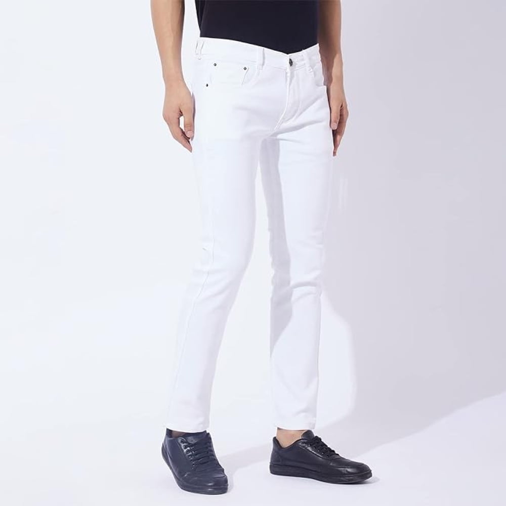 Men's Comfortable Stretchable Casual Slim Fit Denim Jeans - Image 2