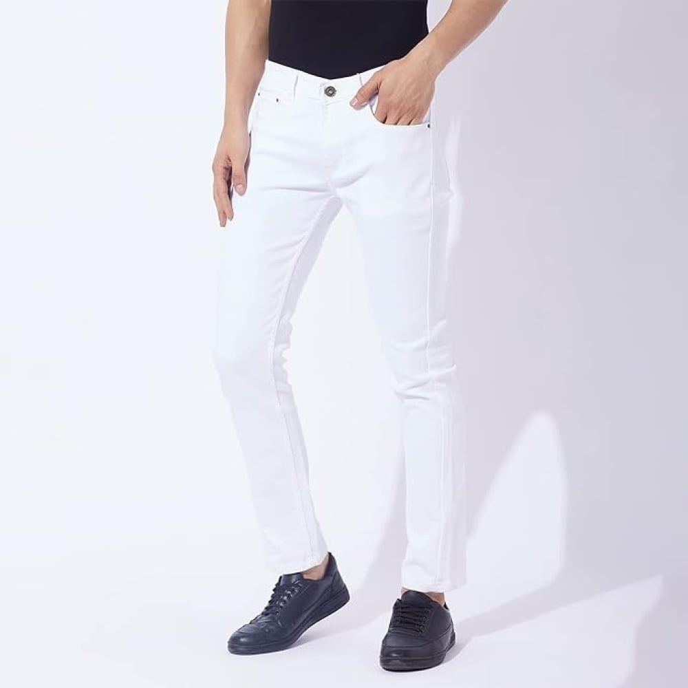 Men's Comfortable Stretchable Casual Slim Fit Denim Jeans - Image 3