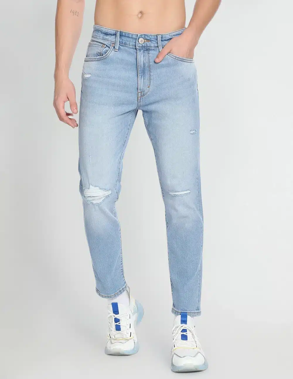 Slim Fit Whiskered Classic Vintage Jeans - Image 6