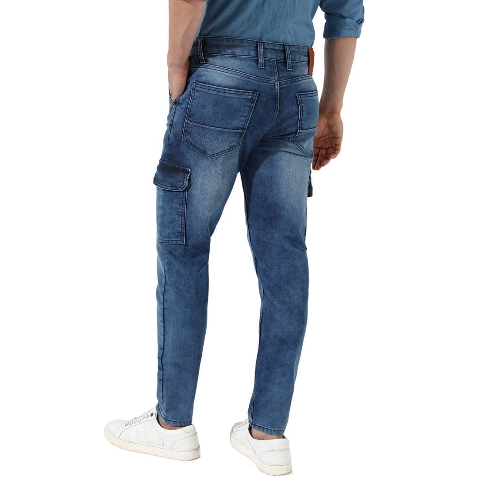 Stretchable Cotton Mid-Rise Denim Jeans Crafted With Comfort Fit And High Performance For Everyday Wear - Image 2