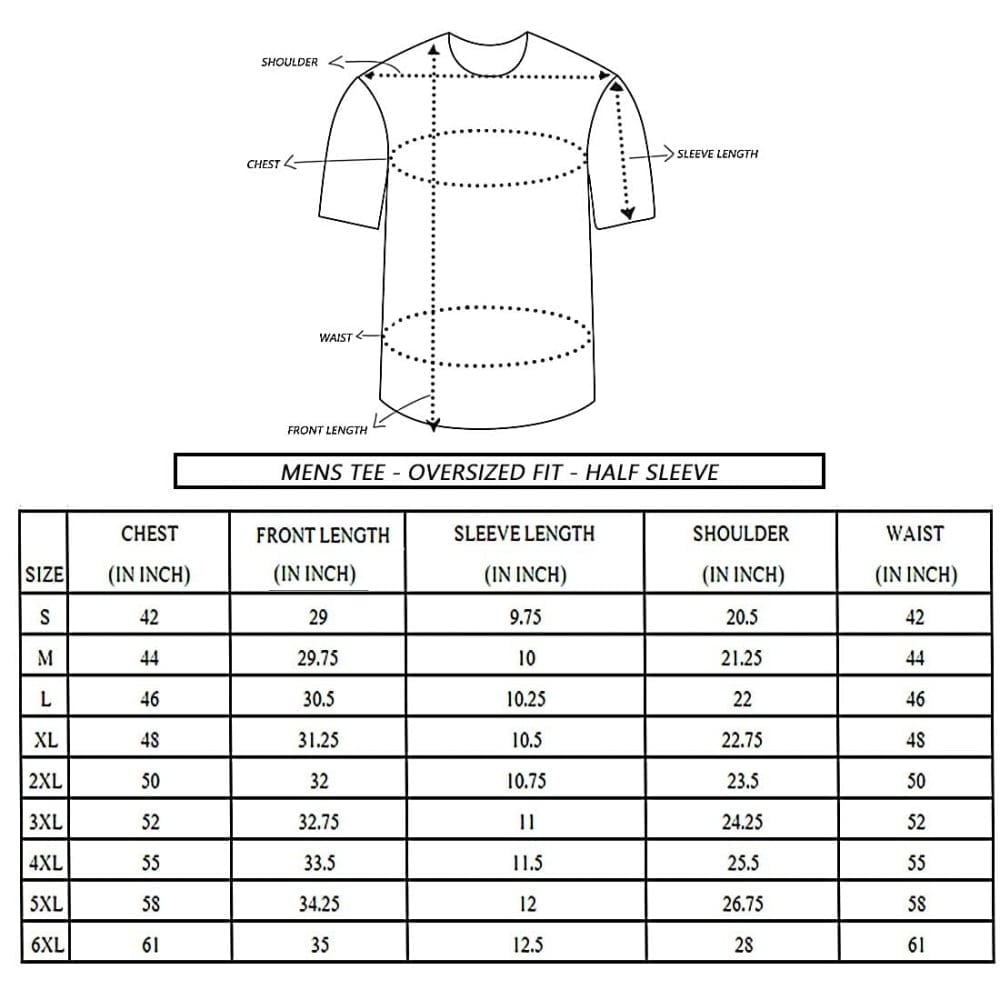 Men's Graphic Printed T-Shirt - Oversized Fit, Round Neck, Half Sleeves - Image 6