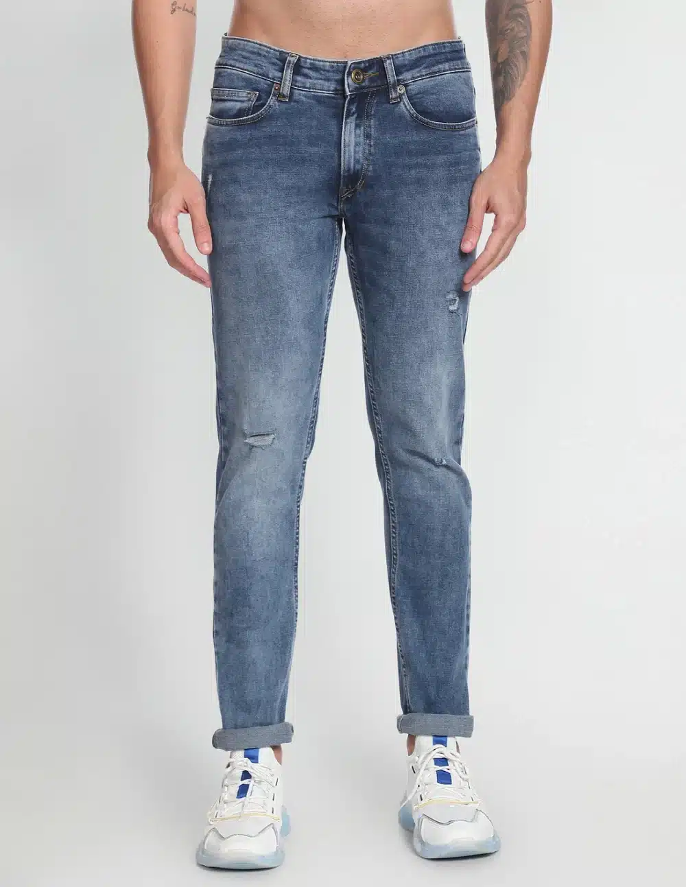 Mid Rise Skinny Fit Jeans For Men - Image 6