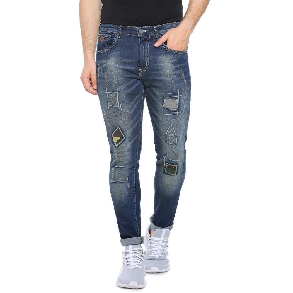 Men Dark Blue Regular Jeans