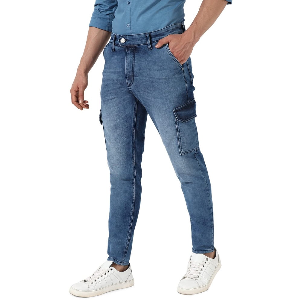 Stretchable Cotton Mid-Rise Denim Jeans Crafted With Comfort Fit And High Performance For Everyday Wear - Image 6