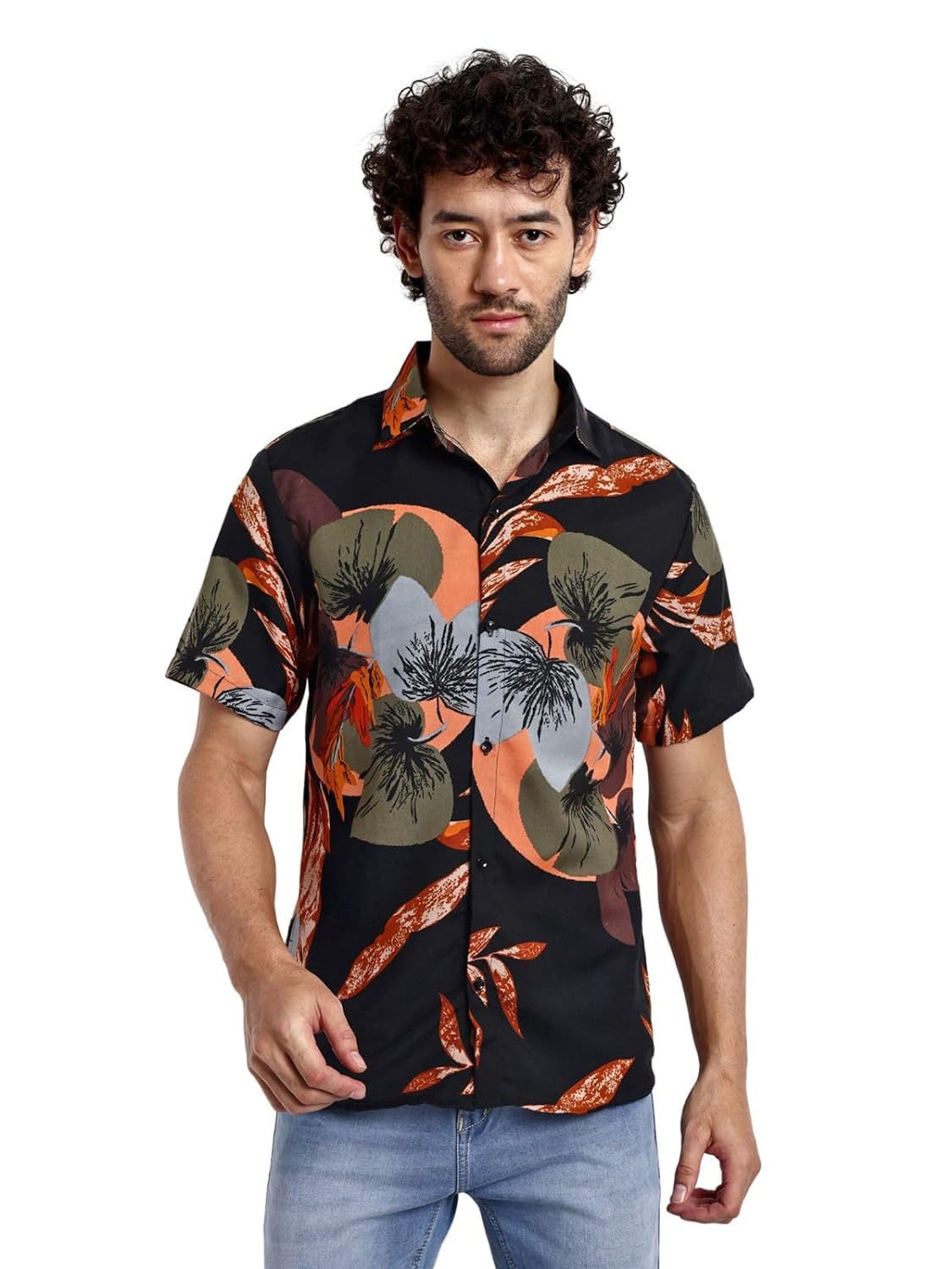 Men’s Rayon Digital Printed Otto Shirts For Men – Buzz Shop