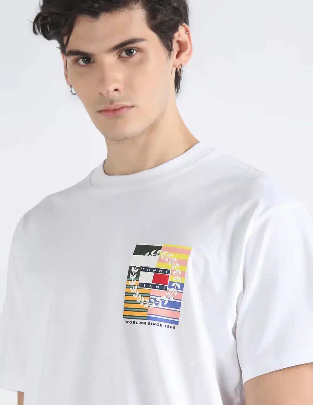 Men's Logo At chest White T-Shirt - Image 7