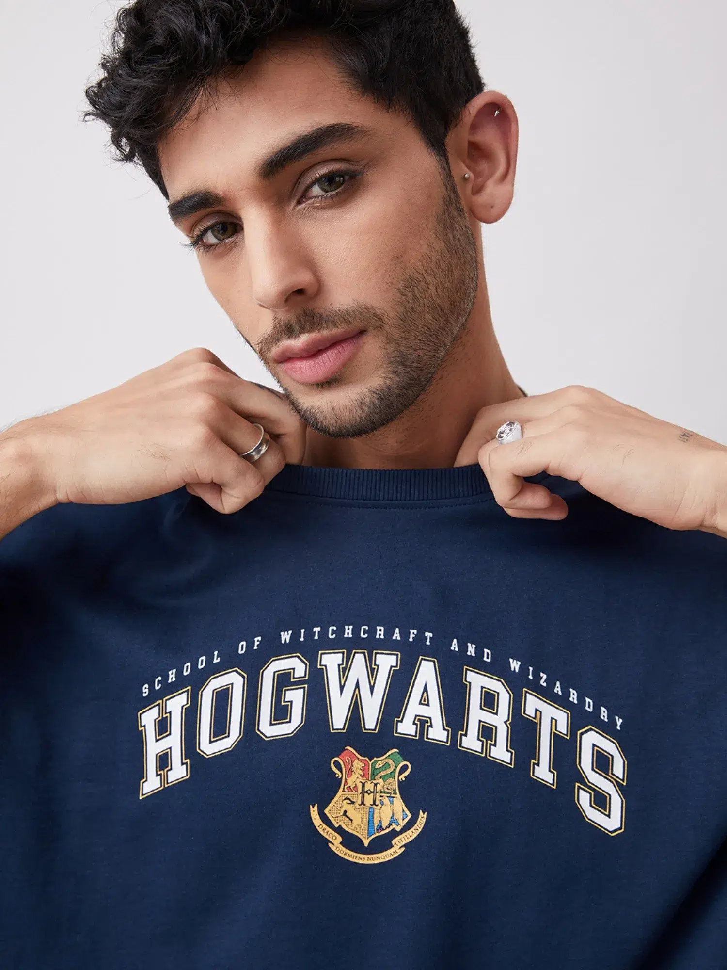 Harry Potter Nice Navy Blue Color Oversized T-Shirt For Men – Buzz Shop