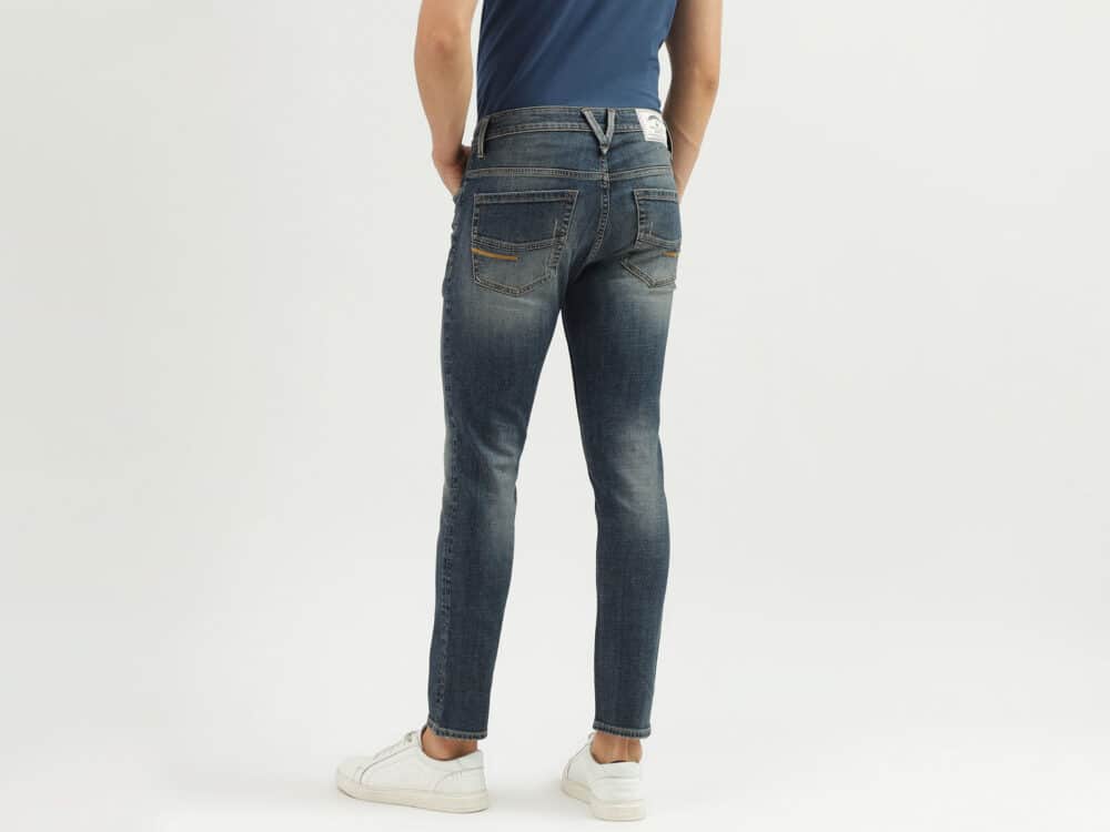 Men's Solid Low Crotch Jeans - Image 2