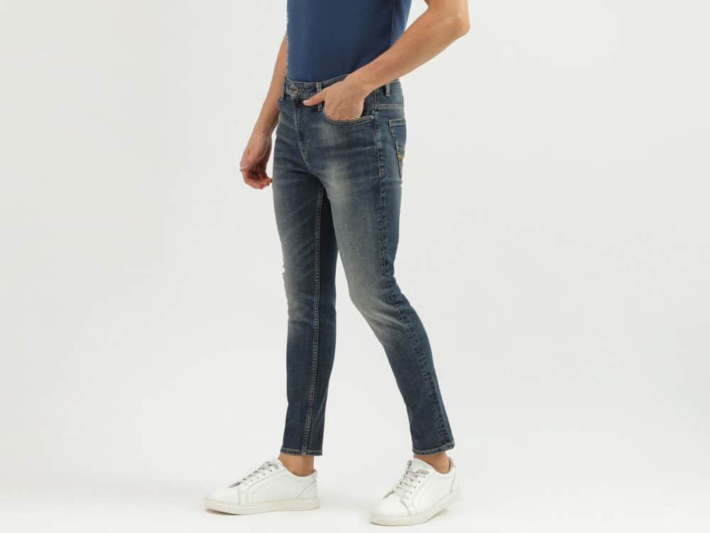 Men's Solid Low Crotch Jeans - Image 7