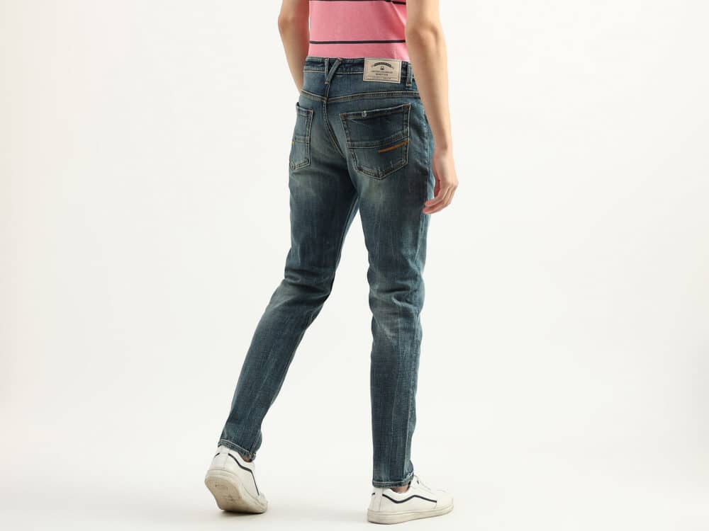 Men Solid Slim Tapered Fit Jeans - Image 2