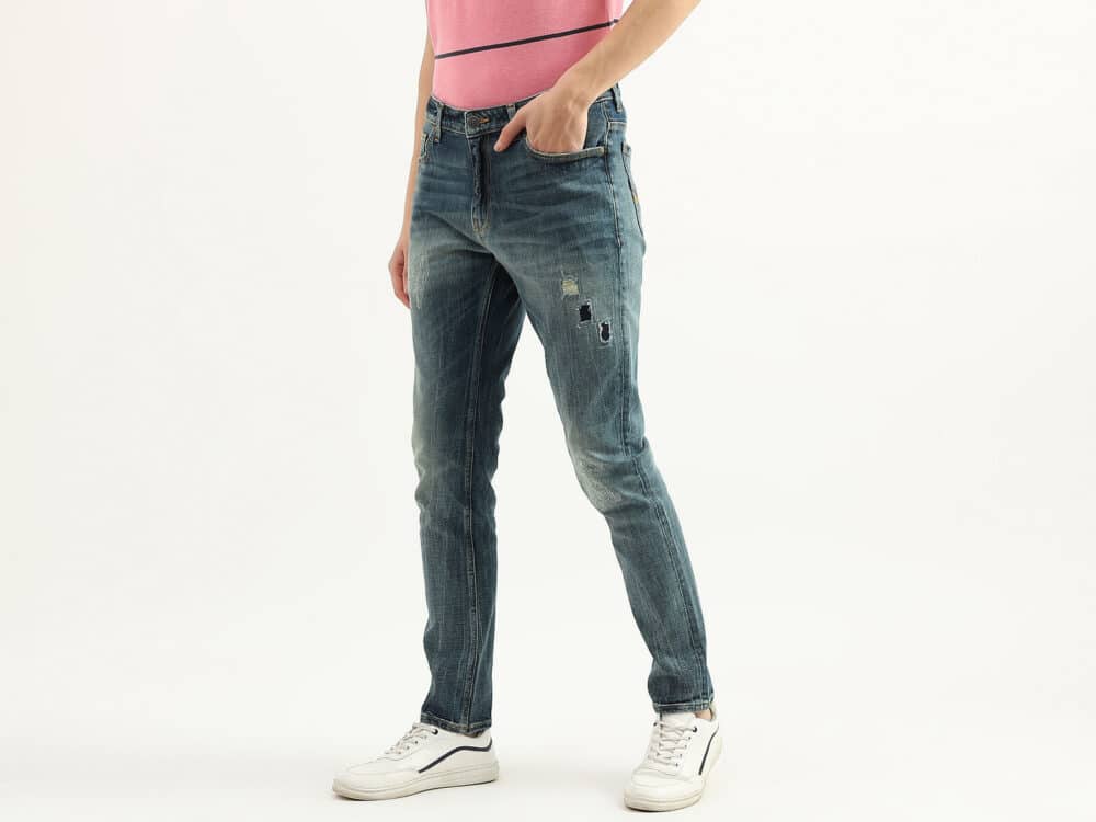 Men Solid Slim Tapered Fit Jeans - Image 8